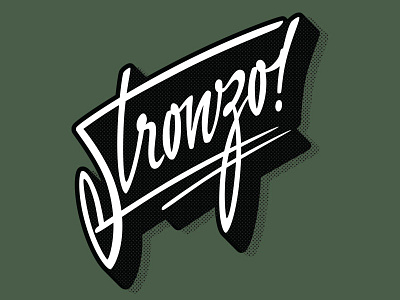 Stronzo lettering