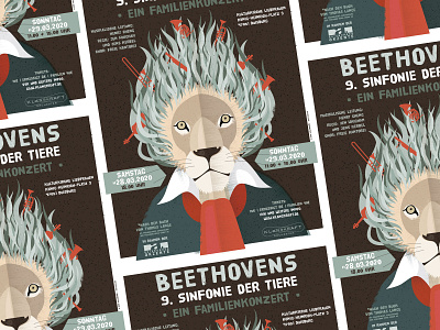 Beethovens 9th Symphony illustration poster