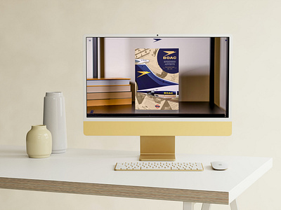 BOAC Adverts Book book design print website