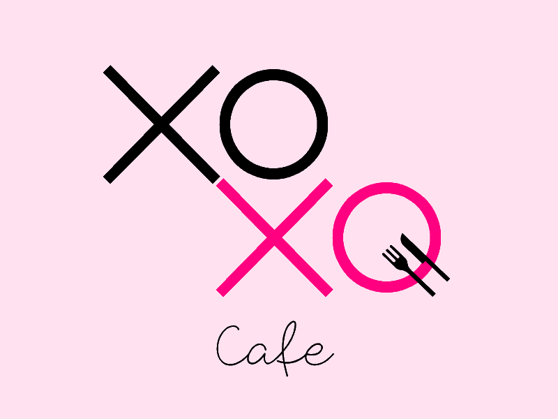 XOXO Cafe II cafe logo xoxo