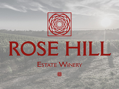 Rose Hill Branding branding logo rose hill wine