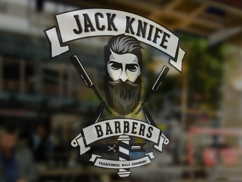 Jack Knife Barbers by Today Design on Dribbble