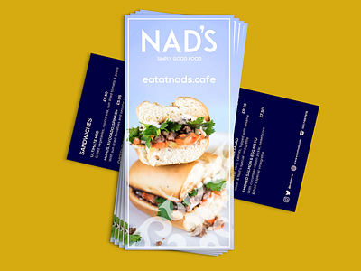 NAD’S menu nads print
