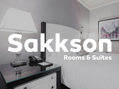 Sakkson brand hotel logo logotype