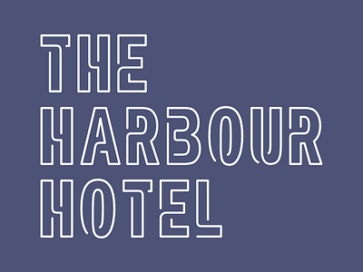 The Harbour Hotel hotel identity logo