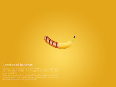 Healthy Food Campaign banana campaign fruits healthyfood hotdog hussien graphic
