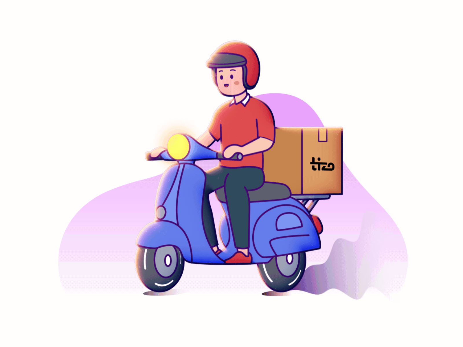 Delivery Animation 2d 2d animation animated animation design graphic design illustration motion motion graphics