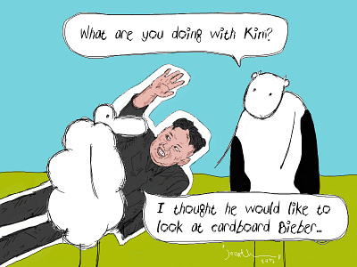 Cardboard Kim cow cow and sheep sheep wacom webcomic