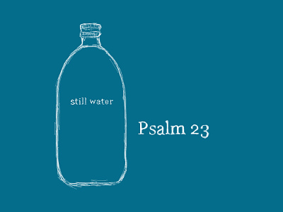 Psalm 23 illustration tshirt wacom