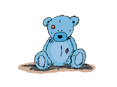 Big Blue Bear bear illustration wacom