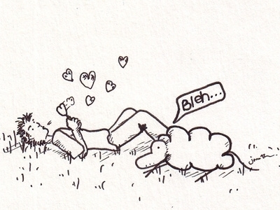 Happy Valentines Day bubbles sheep valentines hearts