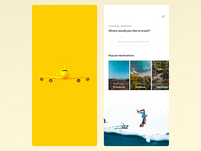 Travel app airplane app design destinations ios app plane summer travel travel app traveling