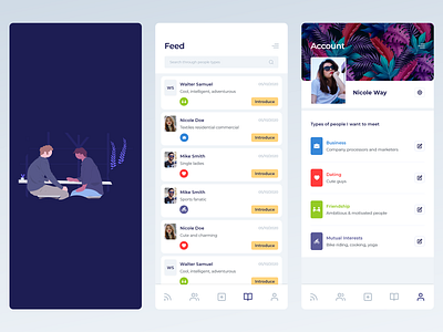 Meet new people | App Design