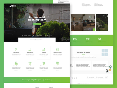 Elite Hauswartung clean cleaning service color css3 green hauswartung html5 javascript limegreen offer service web switzerland web web design