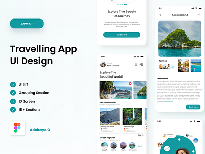 Travelling app Ui design