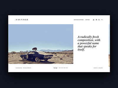 Dior sauvage dior sauvage ui ux adobexd adobe