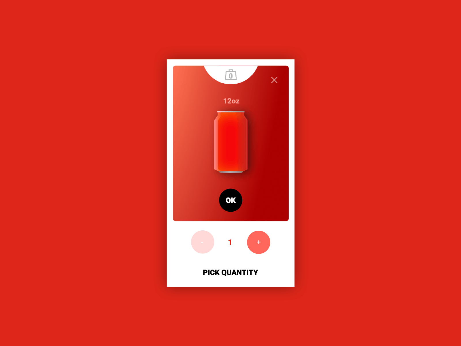Quantity animation app coca cola cola count design flavor illustration interactiondesign quantity red ui ux vector