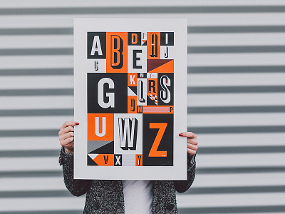 Pedalers Alphabet Poster a2 cycling handmade isadore isadoreapparel poster screenprint