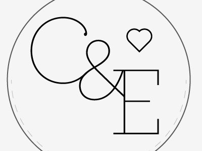 C&E / Wedding Monogram monogram wedding