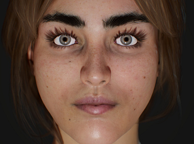 Female face 3d 3dart 3dmodel face female pretty render young