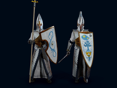Elven Warrior 3d 3dart 3dmodel character elven fantasy lowpoly warrior