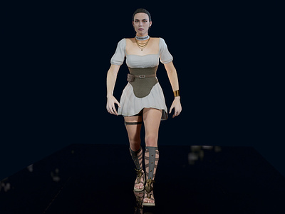 Valkyrie 3d 3dart 3dmodel character girl lowpoly valkyrie woman