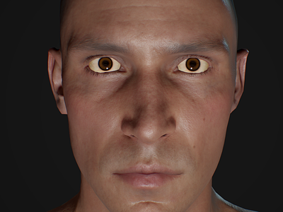 Male head 3d 3dmodel character face head male