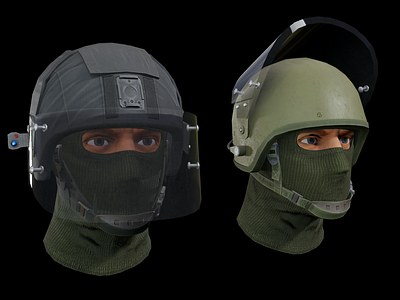 Helmet ZSH-1-2 3d 3dart 3dmodel armor lowpoly military