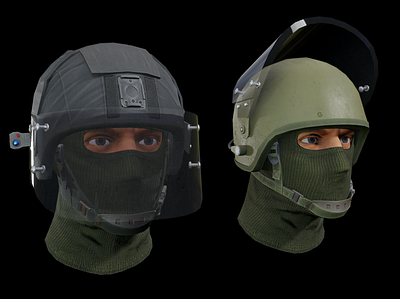 Helmet ZSH-1-2 3d 3dart 3dmodel armor lowpoly military