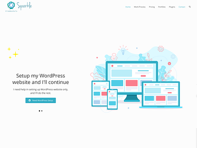 A Website to Sparkle design ui web design web development webdesign wordpress