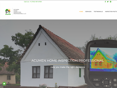 Home Inspection Website ui web design web development wordpress