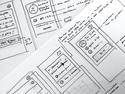 Wireframes for ridesharing App Concept app concept sketch ui ux wireframes