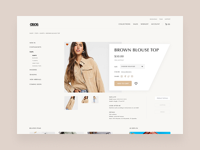 ASOS Ecommerce Concept - Product Detail