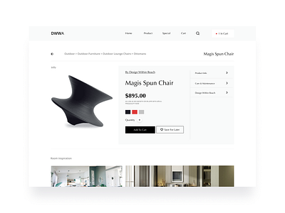 Dribbble Weekly Warm-Up | Luxury Item Page