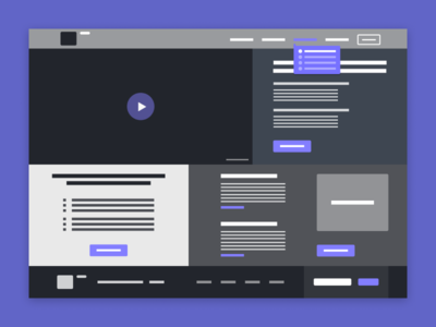 Block wireframe for museum