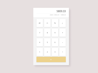 Daily UI - 004 - Calculator