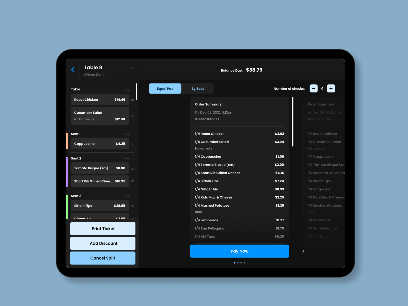 Restaurant POS Concept by Wyatt Sanders on Dribbble
