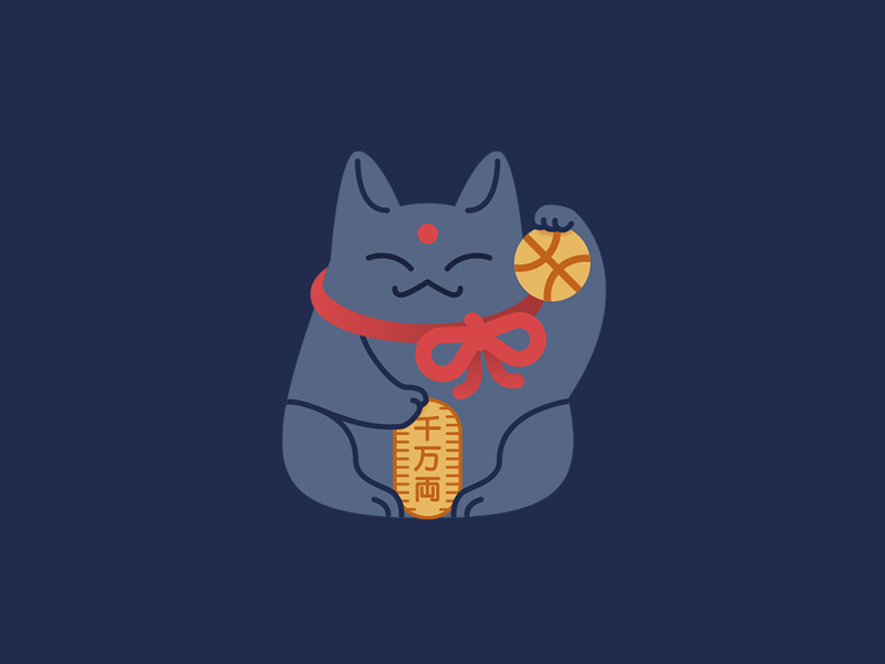 Welcoming cat 🐱 cat maneki neko debut maneki-neko