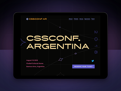 CSSConf. 🇦🇷 2018 conf conference css cssconf diversity event landing lcars website