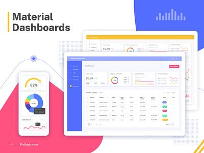 Material Dashboard art article blog dashboad dashboard ui design graphic design material materialdesign ui vector