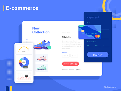 Ecommerce app blog chart dashboad design ecommerce ecommerce design graphic design illustration mobile app ui