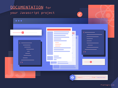 Documentation JS admin template blog dashboad design documentation graphic design illustration javascript js ui ui ux