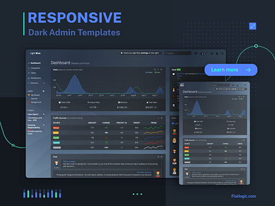 Responsive dark admin admin template dark dark mode dark theme dark ui dashboad design graphic design responsive ui ux webdevelopment