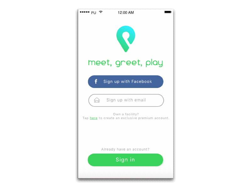 Sign In Animation uppr pickr signup onboarding interaction ui ux login mobile principle sports animation