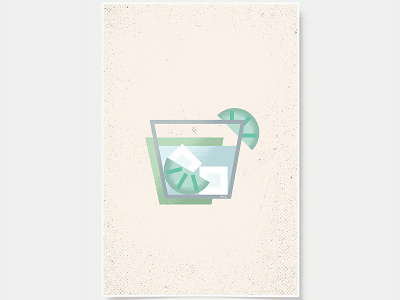 Gin and Tonic - Cocktail Poster alcohol bar posters black and white bottles cocktail cocktails flat design gin and tonic illustration ink casket line illustration minimal art minimal art prints poster print wall art wall posters