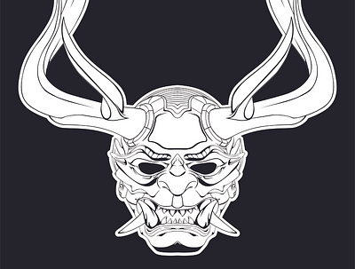 Hannya coreldraw vector