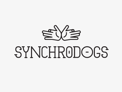 Synchrodogs design identity logo synchrodogs