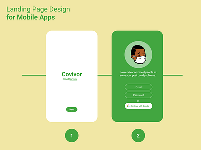 Landing Page Design for Mobile Apps animation app logo mobile apps typography ui ux