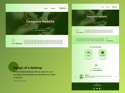 Company Website (Simple Design)