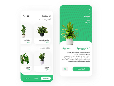 Mobile application of ornamental plants